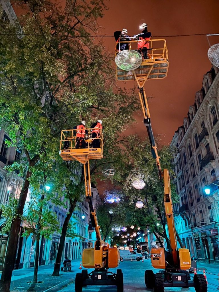 Rue de la République - Lyon for the Fête des Lumières (Designer: Pitaya)