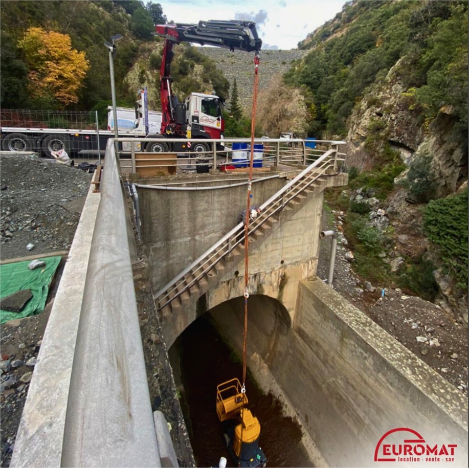 Alesani dam iifting operation