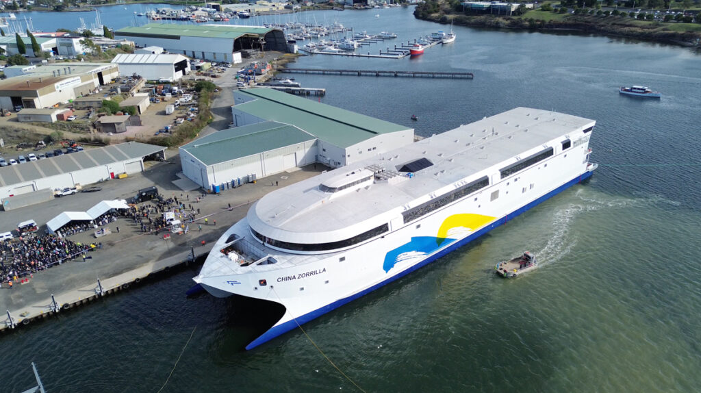 World’s largest electric ferry Hull 096